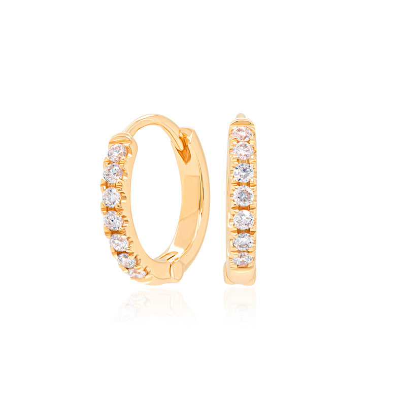 0.14ct Total Lab Diamond Petite Huggie