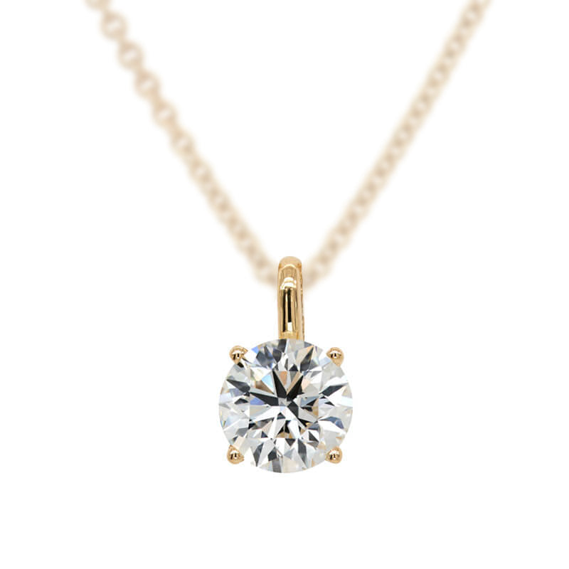 1ct IGI Certified Lab Grown Diamond Bail Pendant